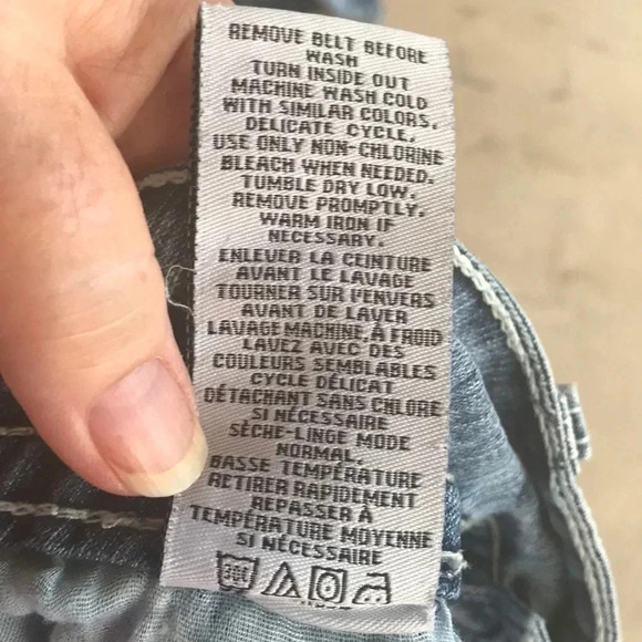 Truce Cuffed Blue Jean Short Flap Pocket Shorts - Picture 9 of 10